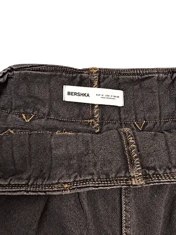 Bershka black/charcoal denim jeans - size M