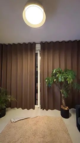 Brown blackout curtains - 2 pairs, good condition