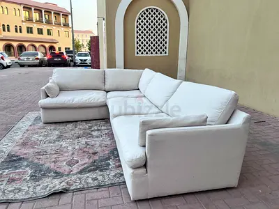 Home Center feather filled Sofa Beige excellent condition