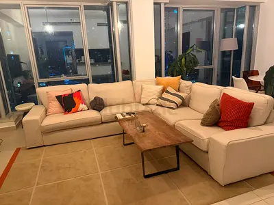 Ikea L-shaped Corner Sofa — Spacious 4-Seater, Good Condition, Beige