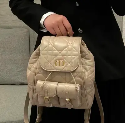 CHRISTIAN DIOR Women's Caro sheepskin backpack