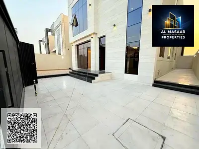 Modern villa next to Al Qabail Mall, overlooking Sheikh Mohammed Bin Zayed Road; prime location, registration fees included.