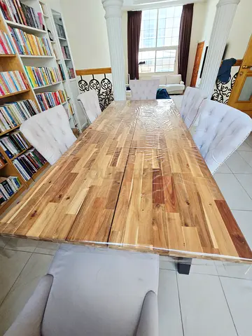 Solid Wood Dining Table (Seats 8) - Amazing Condition