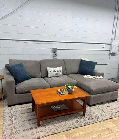Looking Great Condition Crate&Barrel _ Axis L Shape Sofa