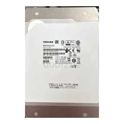 Toshiba MG07ACA14TE 14TB SATA Enterprise HDD — Grade A Refurbished