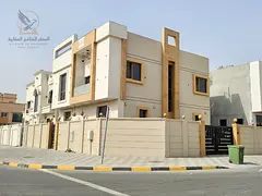 Villa for rent, first occupancy, on a corner lot near the Dubai and Sharjah exit. Spacious villa wit