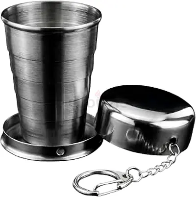 Folding cup keychain steel-75ml