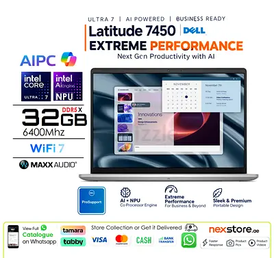 Dell 7450 Pro Ultra 7 + NPU Ai Neural Engine - 32GB 6400 Extreme / DDR5 - More xps dell pro precisio