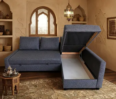 Classifieds: Stylish L-Shape Storage Sofa Bed – Left & Right Fitting ...