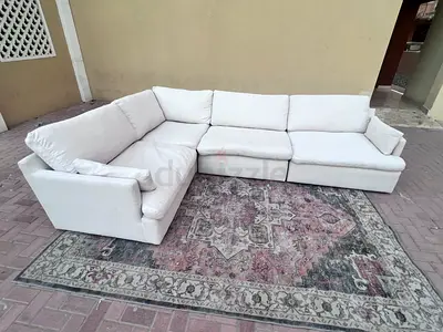 Home Center feather filled Sofa Beige