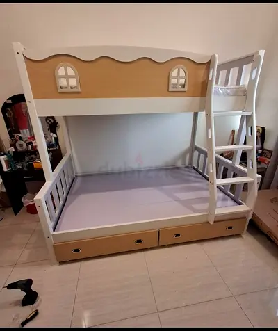 Family Bunk Bed for Kids with Storage Drawers, more details call and WhatsApp