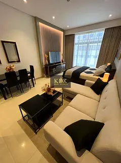 Furnished Studio | Divine Residences Arjan | Balcony & Road View