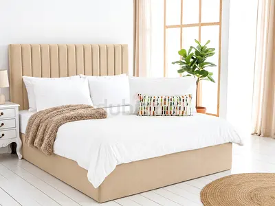Brand New queen size bed with madical mattress with storage bed more details call and WhatsApp