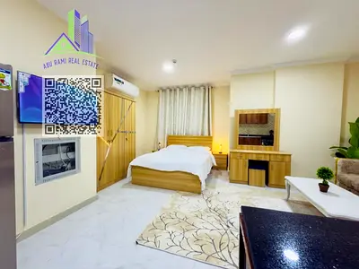 استديو مفروش-ايجار شهري -النعيميه2-مقابل المدرسه الهنديه-سهل لمخرج دبي