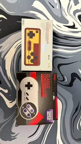 8BitDo FC30 Game Controller and Retro Bit Classic Controller for Super NES