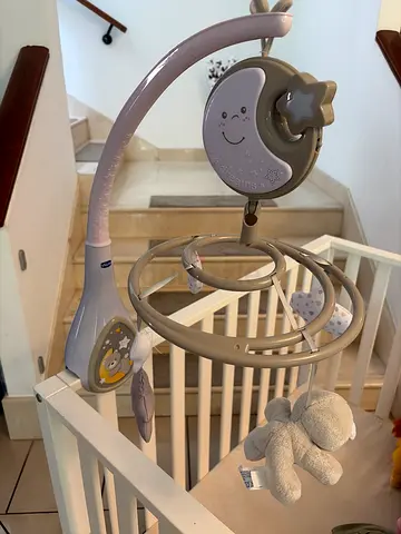 Chicco Dream Mobile - Grey Musical Crib Mobile with Plush Toys