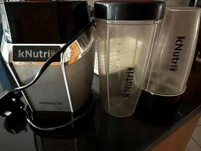 Kenwood kNutribullet style blender with two tall cups - used