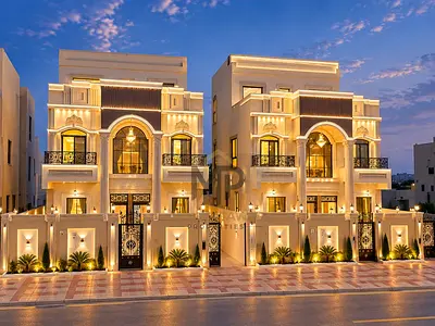 A miniature palace for sale in Al Bahia, Ajman, combining luxury and comfort in a single home—a sophisticated investment and an unmissable residential