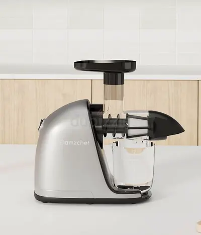 AMZCHEF Slow Masticating Juicer - Silver (Compact)