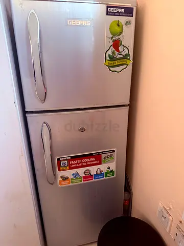 Geepas Double Door Refrigerator - Good Working Condition