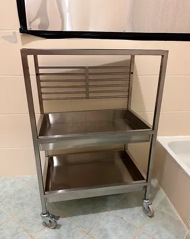 Stainless steel kitchen trolley cart ikea