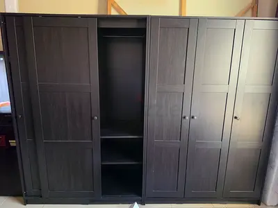 2 IKEA Wood Wardrobe - Sliding Doors and 3 doors
