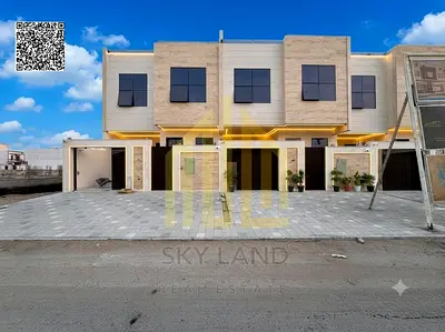 Townhouse for sale in Ajman | Al Helio 2 area | 5 bedrooms, living room, majlis, maid's room, and roof terrace | Freehold ownership for all nationalit