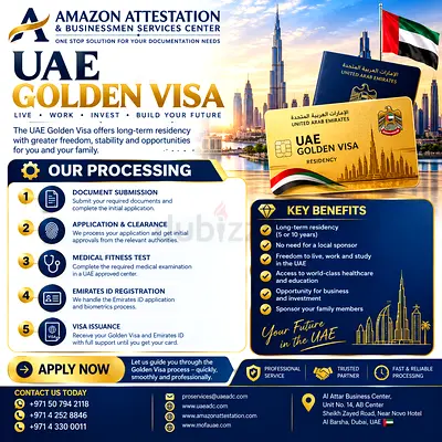 🇦🇪 UAE GOLDEN VISA SERVICES 🇦🇪   LIVE • WORK • INVEST • BUILD YOUR FUTURE IN THE UAE!