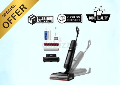 DREAME H15 Pro CarpetFlex Cordless Vacuum Mop, Wet Dry Vacuum Cleaner with Dual Brushes for Hard Flo