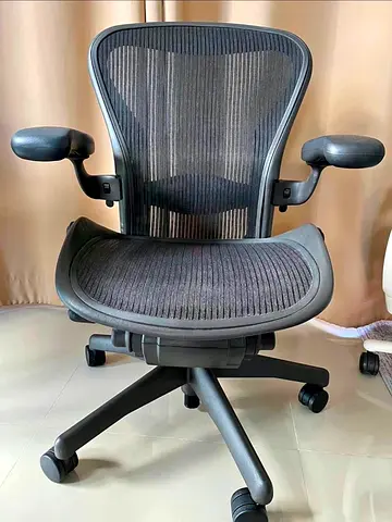 Herman Miller Ergonomic Mesh Office Chair with Adjustable Arms and Lumbar Support