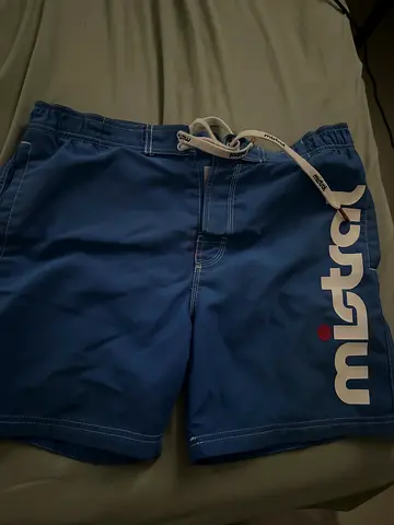 Blue men's swim shorts / beach shorts, size M