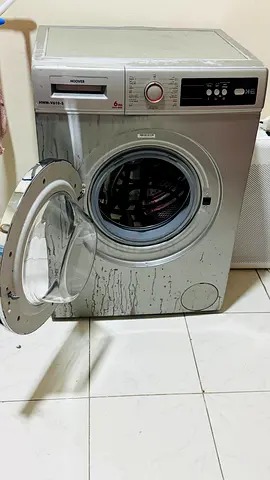 Used front load washing machine - silver, working very good