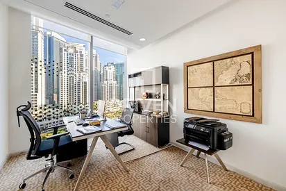 Furnished | Corner Office | Burj Khalifa View
