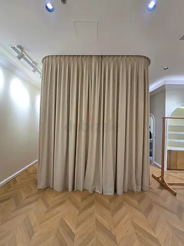 Premium Curtains + Tracks – Boutique Clearance – 3m Drop – 7 Blackout + 2 Sheer