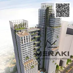 Studio with a first installment of 30.000 AED, exempt from registration fees and commission
