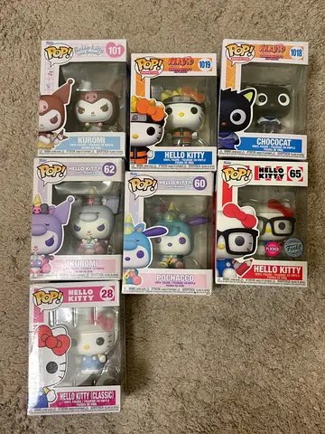 Hello Kitty funko pops, bundle!!
