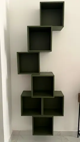 IKEA Green Cube Wall Shelves – Set of 7