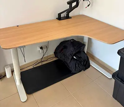 ikea electric sit/stand corner desk 160x110cm