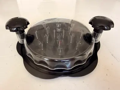 Manual Chicken & Meat Shredder Tool with Handles & Clear Lid