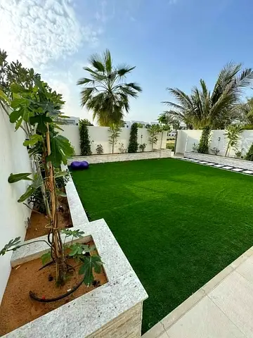 Artificial Grass Lawn Roll - Well Maintained Section for Backyard