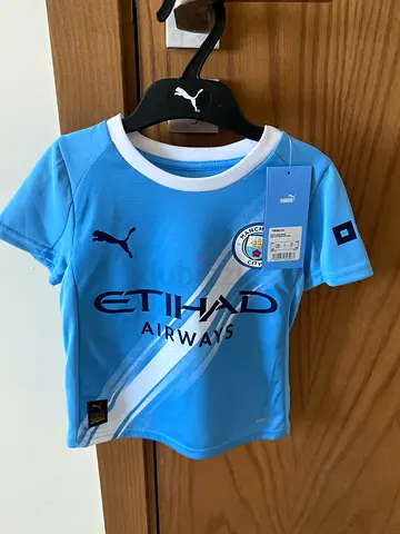 Manchester City Home Jersey - Kids (Brand New with Tags)