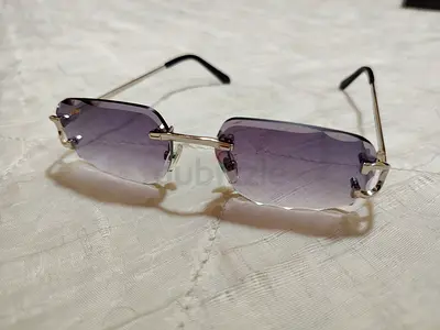 Rimless Gradient Lens Sunglasses - Women's Stylish Frame