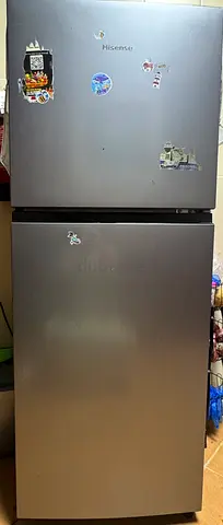 Hisense Silver Double Door Refrigerator - Good Working Condition