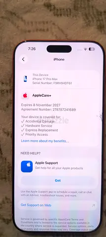 iPhone 17 Pro Max 256GB (Middle East Spec) – Like New