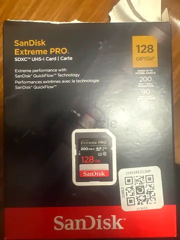 SanDisk Extreme PRO 128GB SDXC UHS-I Memory Card (New, Sealed)(have 2)