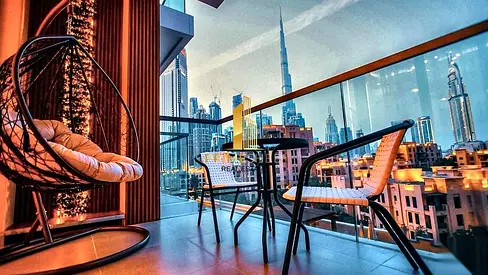 Stylish 2BR Apartment with maid room , 1288.55 sq ft