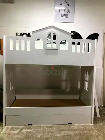 playhouse-style bunk bed(90x200 cm) underbed (90x190 cm)