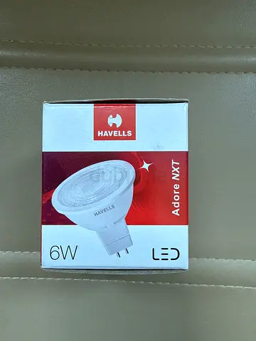 Havells Adore Nxt 6W LED Spotlight Bulb | MR16 Base | Energy Saving Lamp
