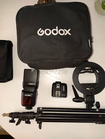 Godox V860II C Flash Kit + Godox X1T Trigger + Softbox Grid & Stand
