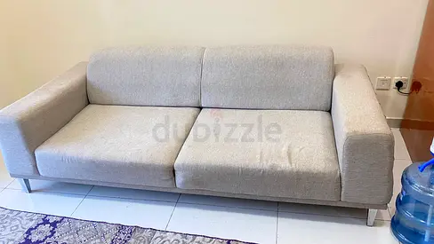 Light grey 3-seater sofa in good condition
